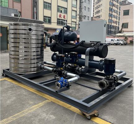 Macchina di raffreddamento ad acqua JLSW-90D, frigorifero a vite raffreddato ad acqua per la pesca industriale