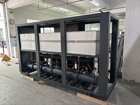 Sistema di raffreddamento dell'acqua con condensatore a tubo di conchiglia R22/R407C Controller di microprocessore refrigerante 5-300KW